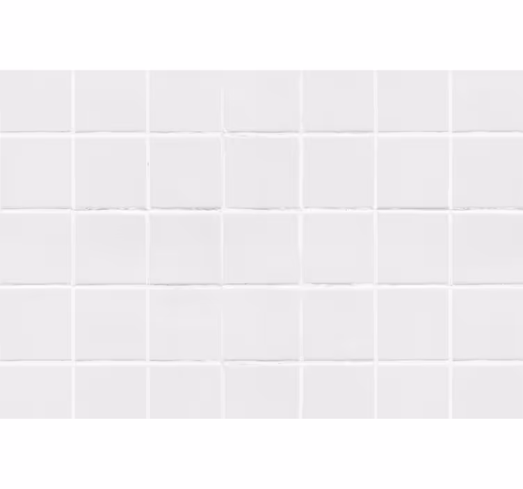 Wit rolgordijn eenvoudige tegels - TenStickers