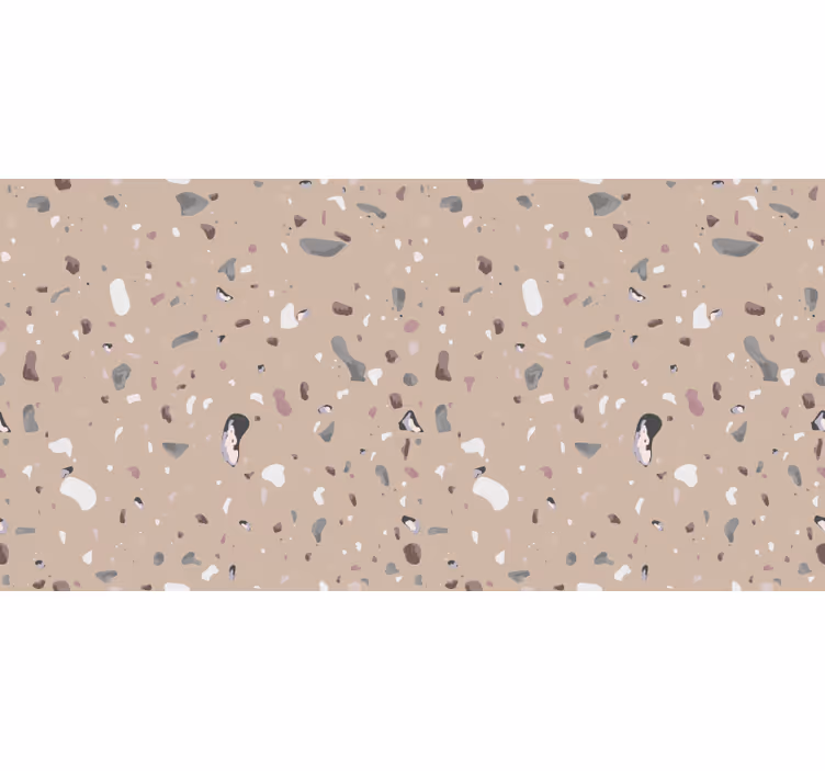 Rolgordijn beige beige terrazzo - TenStickers