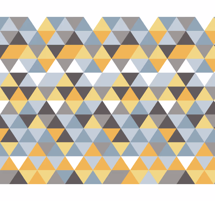 Raambekleding slaapkamer scandinavisch driehoekmotief - TenStickers