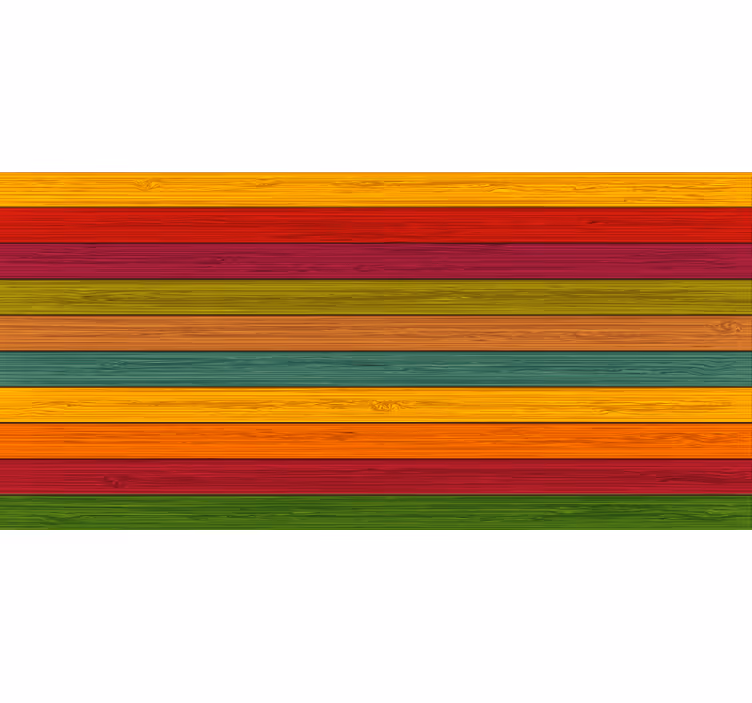 Raambekleding slaapkamer multicolour houtlook vinylvloer - TenStickers