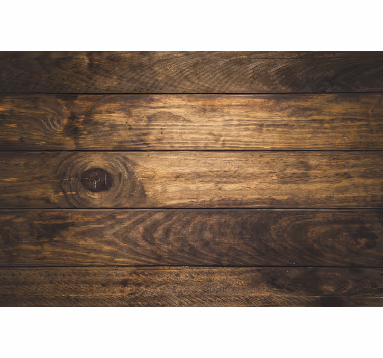 Raambekleding slaapkamer bruine houten planken - TenStickers
