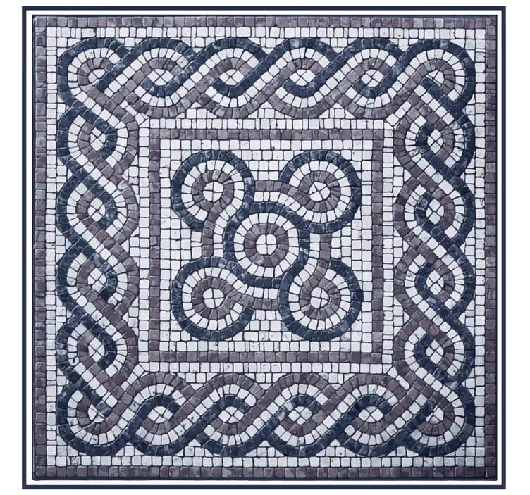 Raambekleding slaapkamer kiezelsteenmosaic - TenStickers