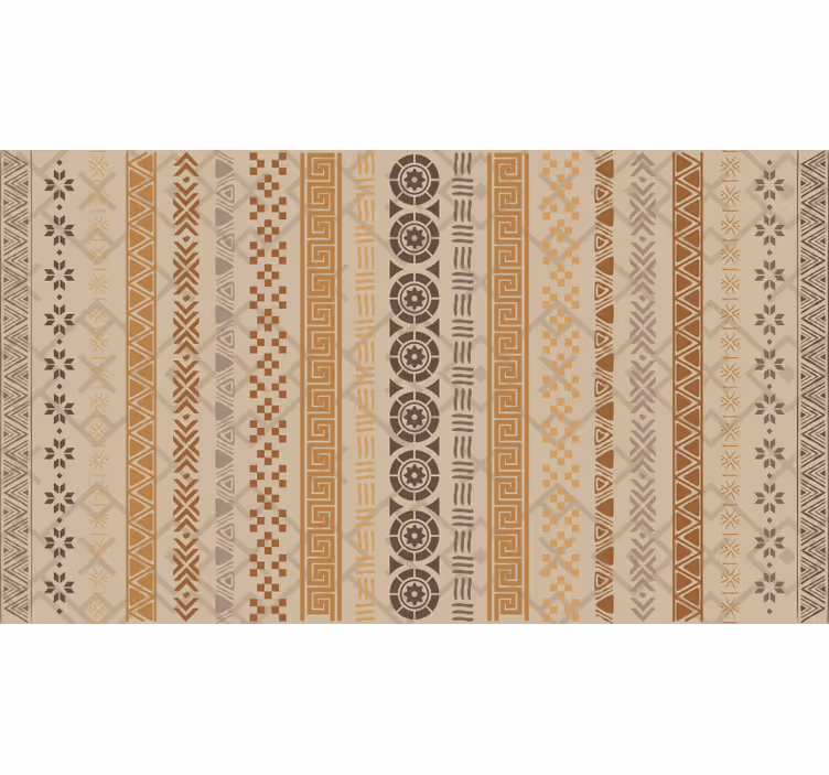 Raambekleding slaapkamer puzzelstempel effect bruin - TenStickers