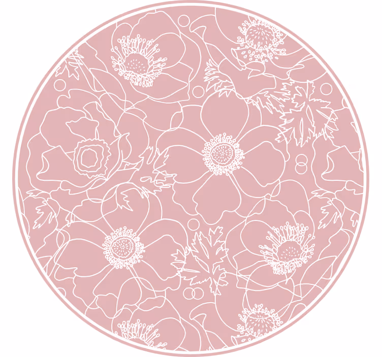 Raambekleding slaapkamer elegant roze schilderij - TenStickers