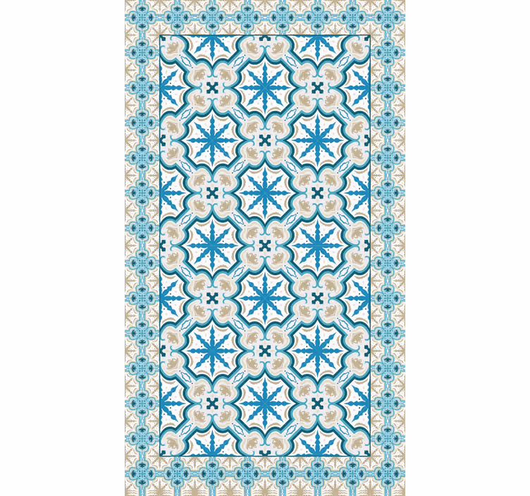 Raambekleding slaapkamer blue en bruin beija - TenStickers