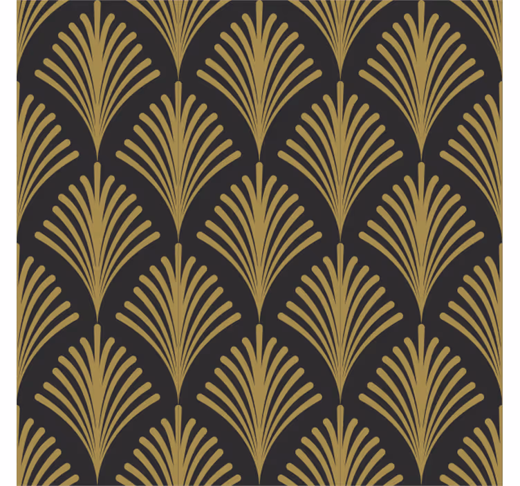 Rolgordijn vintage 1920's gouden glamour - TenStickers