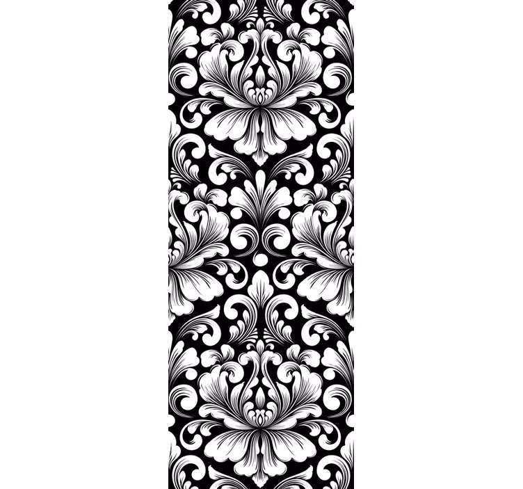 Rolgordijn vintage elegante botanische compositie - TenStickers