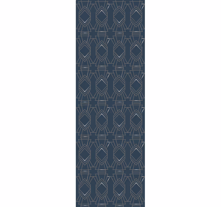 Rolgordijn vintage art déco ruit - TenStickers