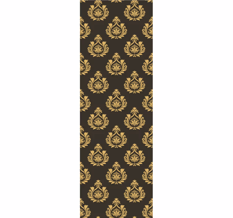 Rolgordijn vintage met sierlijk loofmotief - TenStickers