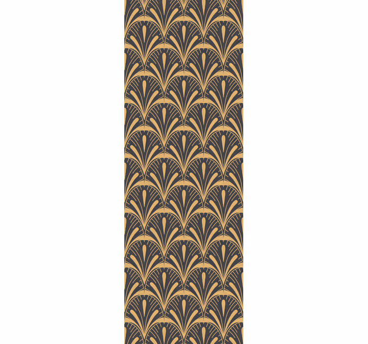 Rolgordijn vintage art deco fan - TenStickers
