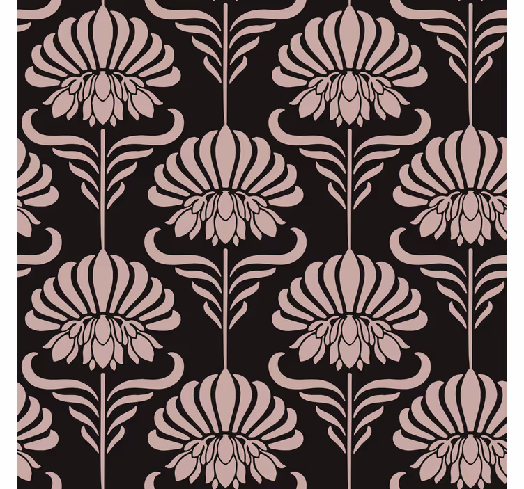 Rolgordijn vintage met art nouveau motieven - TenStickers