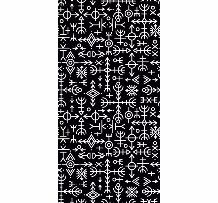 Rolgordijn vintage viking symbolen set - TenStickers