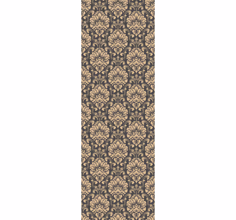 Rolgordijn vintage design gouden barok - TenStickers