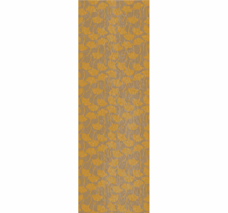 Rolgordijn vintage patroon van ginkgo bladeren - TenStickers