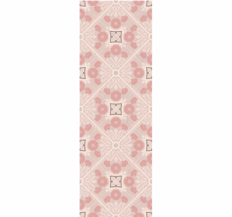Rolgordijn vintage pastel vintage stijl patroon - TenStickers