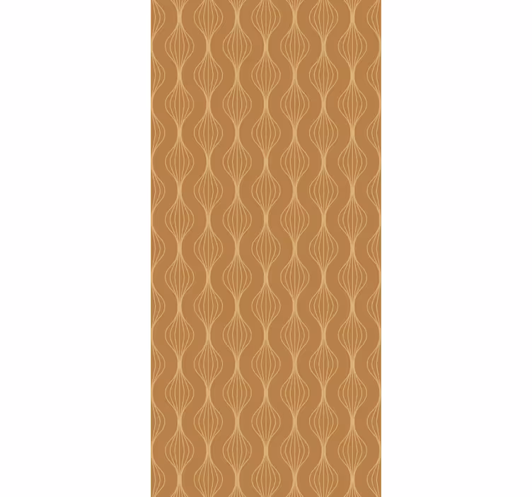 Rolgordijn vintage gouden lijnen kunstdecor stijl - TenStickers
