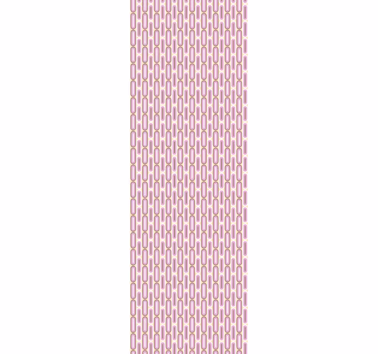 Rolgordijn vintage roze geometrische jaren 70 vorm - TenStickers