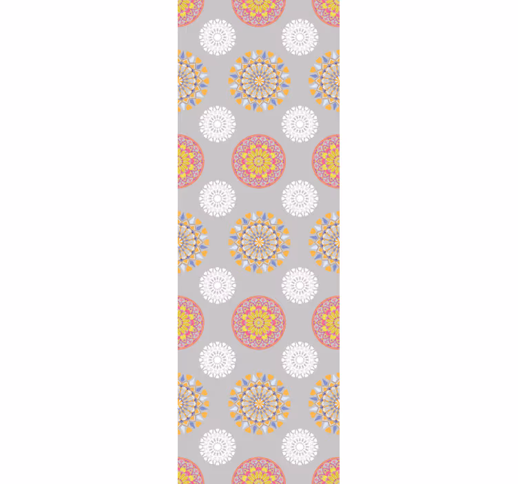 Rolgordijn vintage heldere mandala cirkels - TenStickers