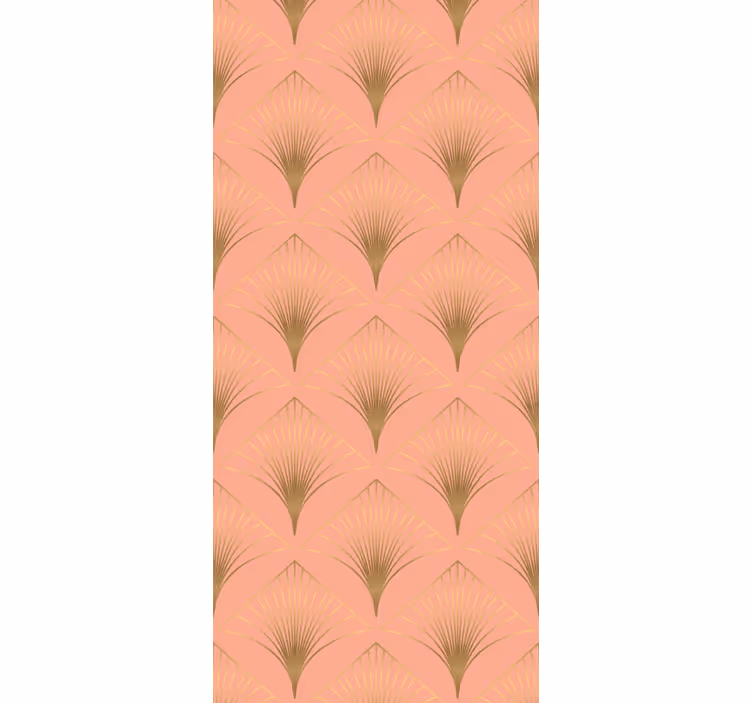 Rolgordijn vintage gouden pijlpunt kunstpatroon - TenStickers