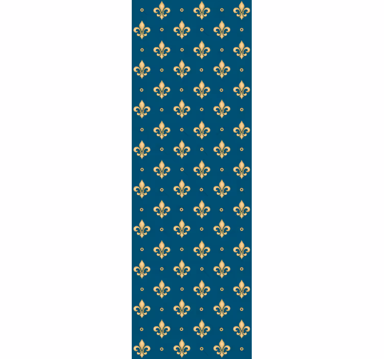 Rolgordijn vintage fleur-de-lis antiek barok patroon - TenStickers