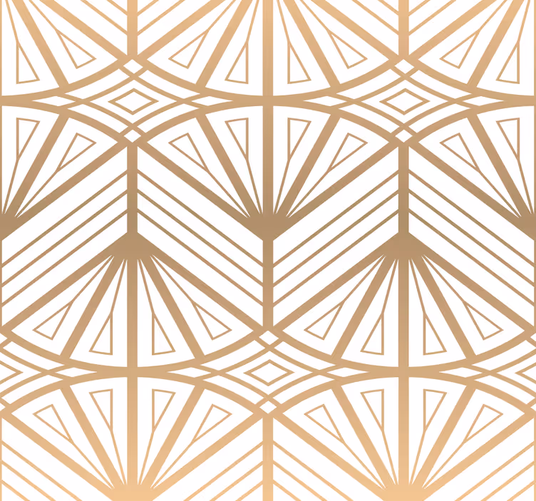 Rolgordijn vintage goud verloop effect decor patroon - TenStickers