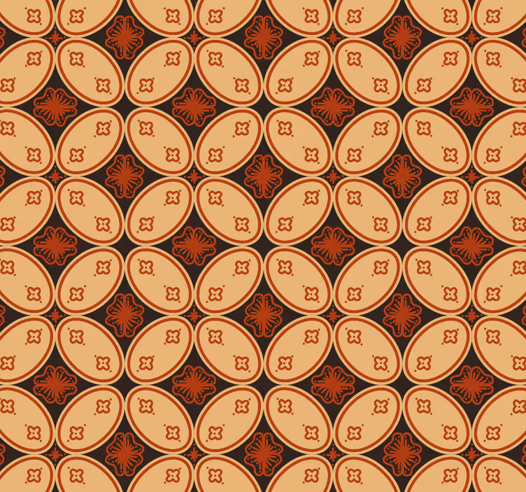Rolgordijn vintage retro motieven behang - TenStickers