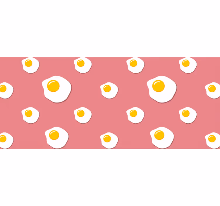 Roze rolgordijn gebakken eieren - TenStickers