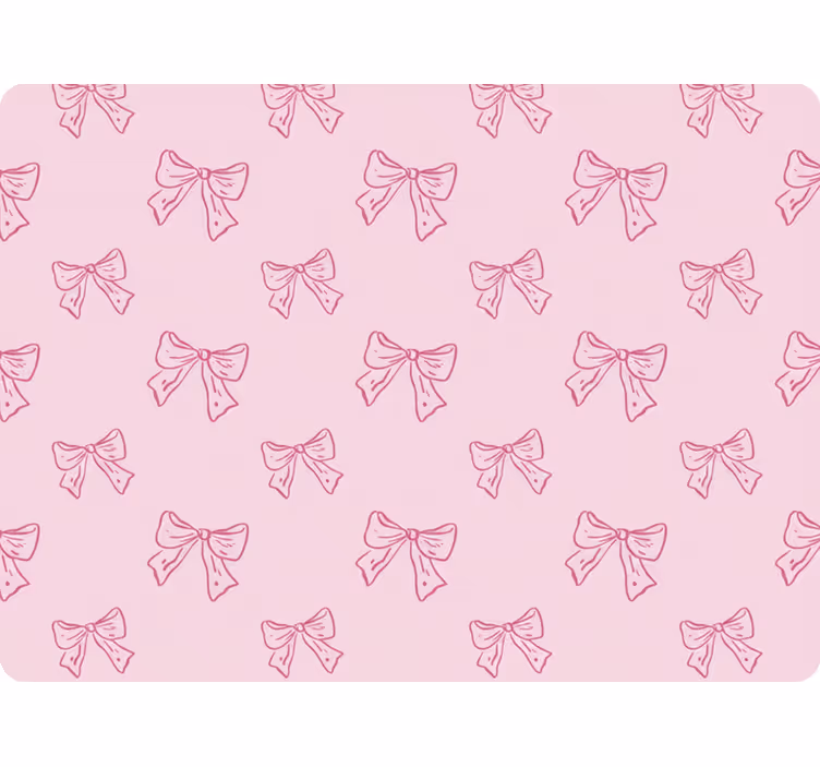 Roze rolgordijn met roze strikken patroon - TenStickers