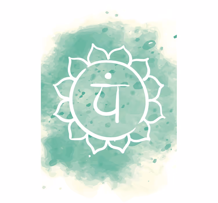 Rolgordijn woonkamer mooi hartchakra symbool - TenStickers