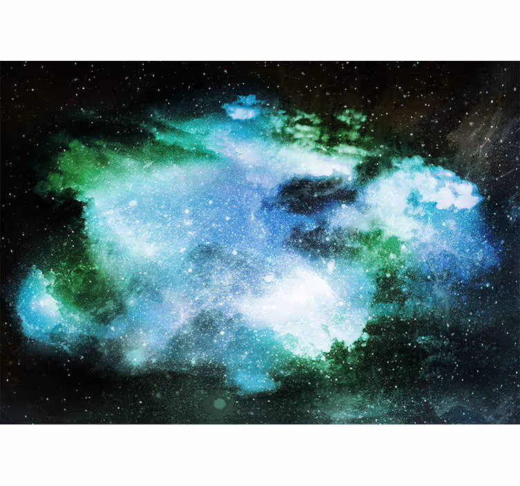 Rolgordijn woonkamer zeer geweldige kosmische regen - TenStickers