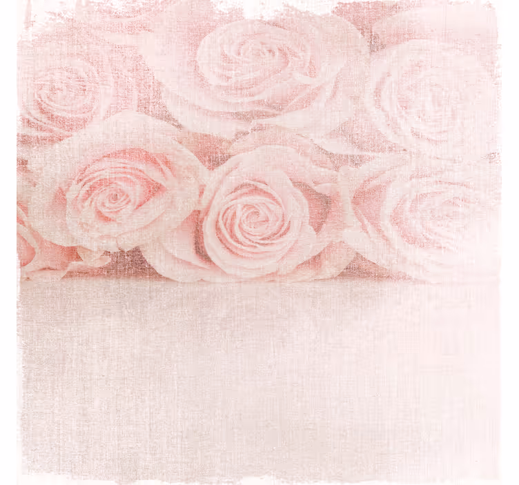 Rolgordijn woonkamer lichtroze rozen shabby chic stijl - TenStickers