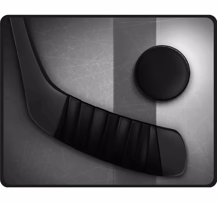 Raambekleding slaapkamer realistisch ijshockey - TenStickers
