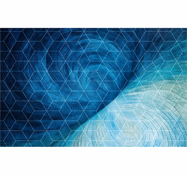 Raambekleding slaapkamer abstract blauwe achtergrond - TenStickers