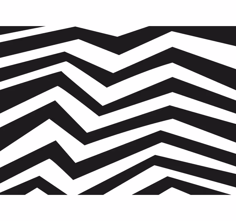 Raambekleding slaapkamer zigzag - TenStickers