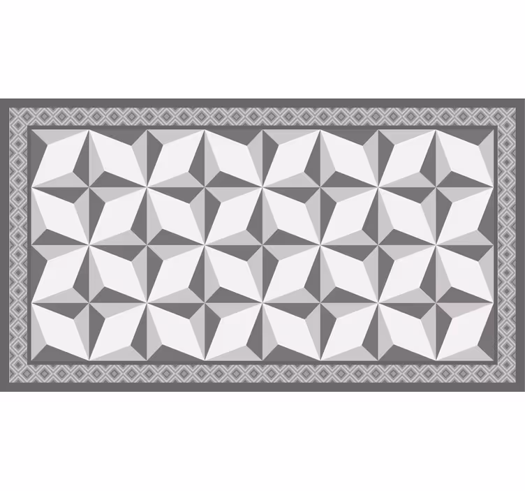 Rolgordijn grijs margot geometrisch patroon - TenStickers