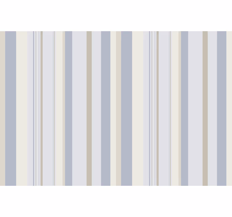 Rolgordijn grijs met blauw en beige strepen uit de jaren 80 - TenStickers