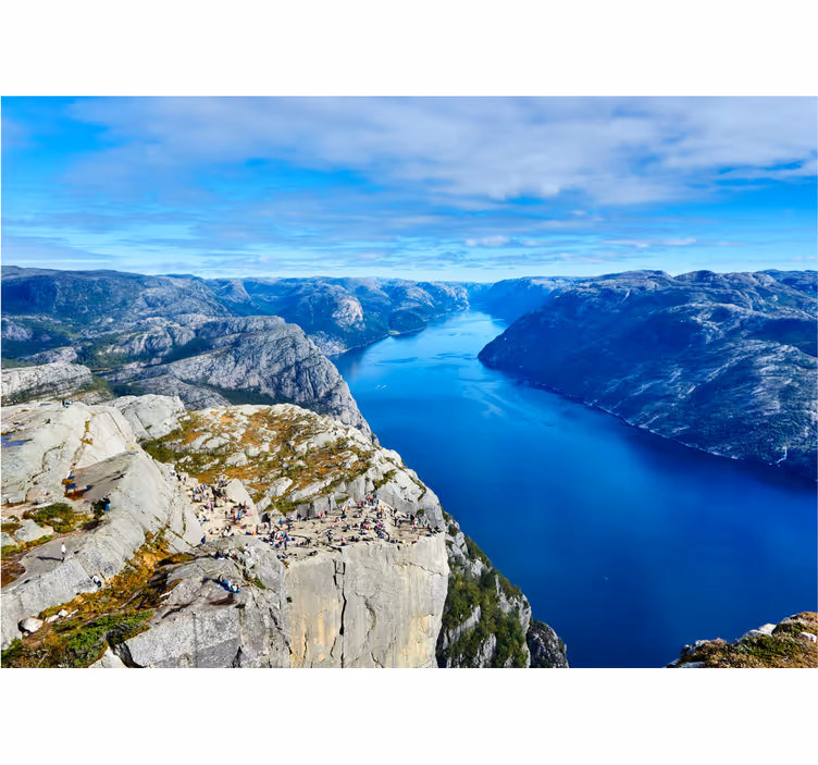 Raambekleding slaapkamer preikestolen noorwegen - TenStickers