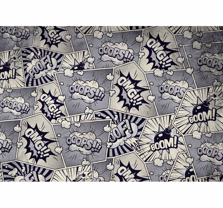 Raambekleding slaapkamer comic pop designs - TenStickers
