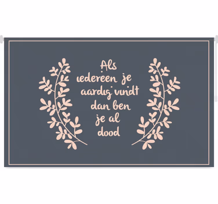 Raambekleding slaapkamer inspirerende levensquote - TenStickers