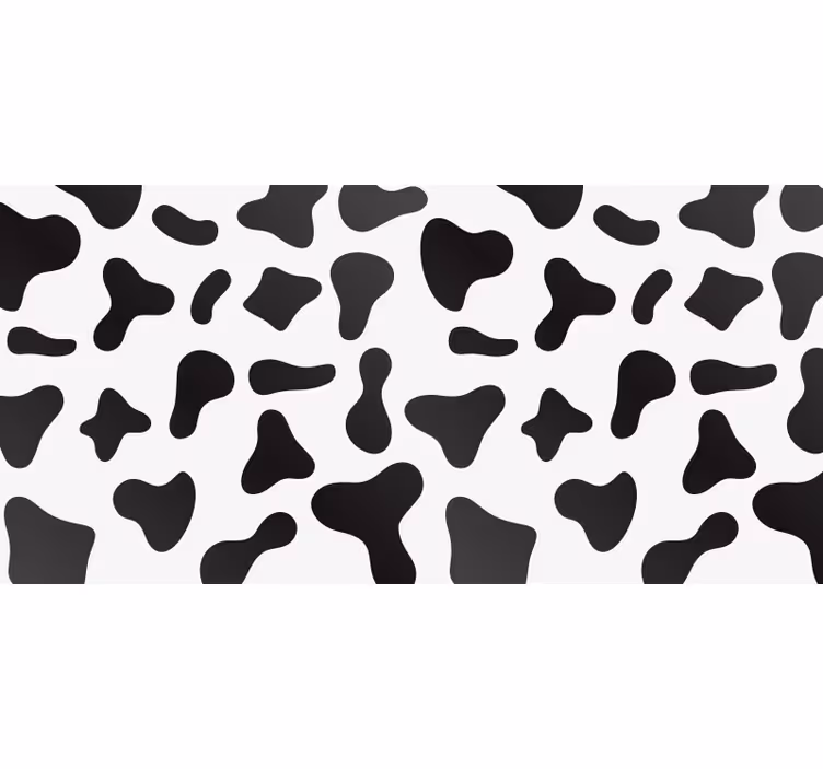 Raambekleding slaapkamer met koeienprint - TenStickers