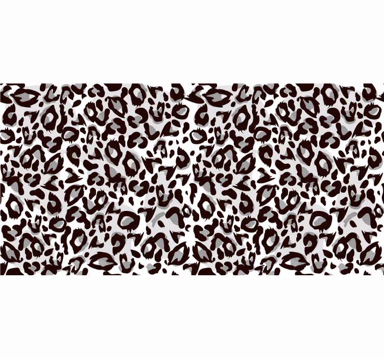 Raambekleding slaapkamer zwart luipaard - TenStickers