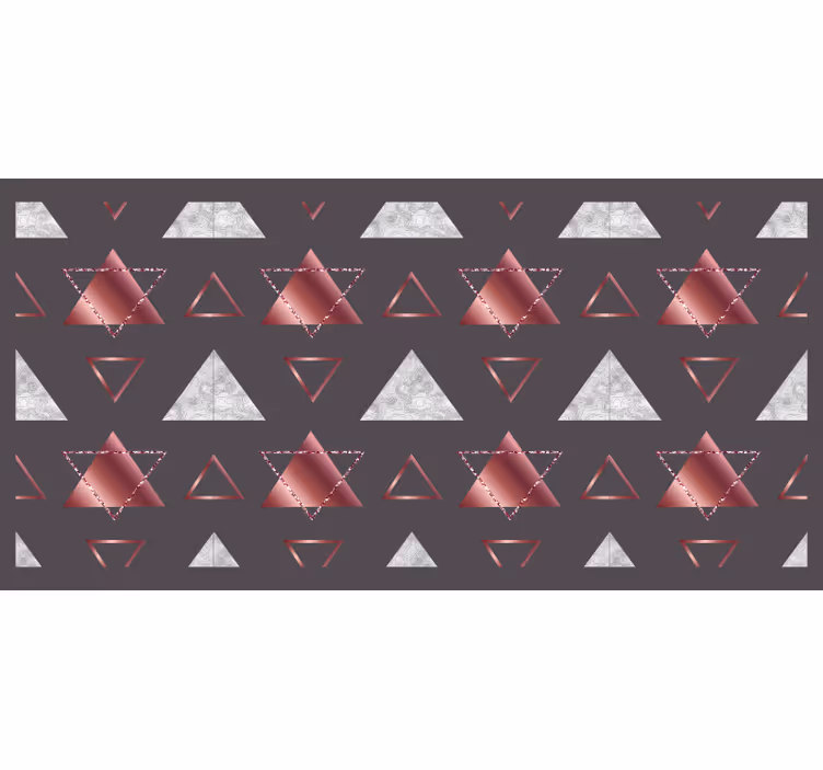Raambekleding slaapkamer modern textuur geometrisch patroon - TenStickers