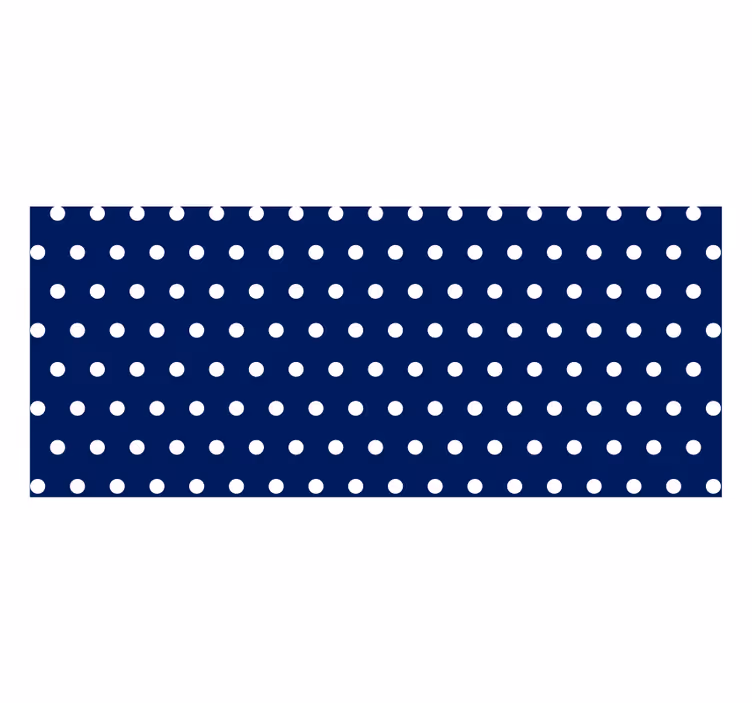 Raambekleding slaapkamer witte stippen - TenStickers