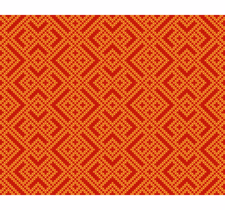 Raambekleding slaapkamer slavic ornament - TenStickers