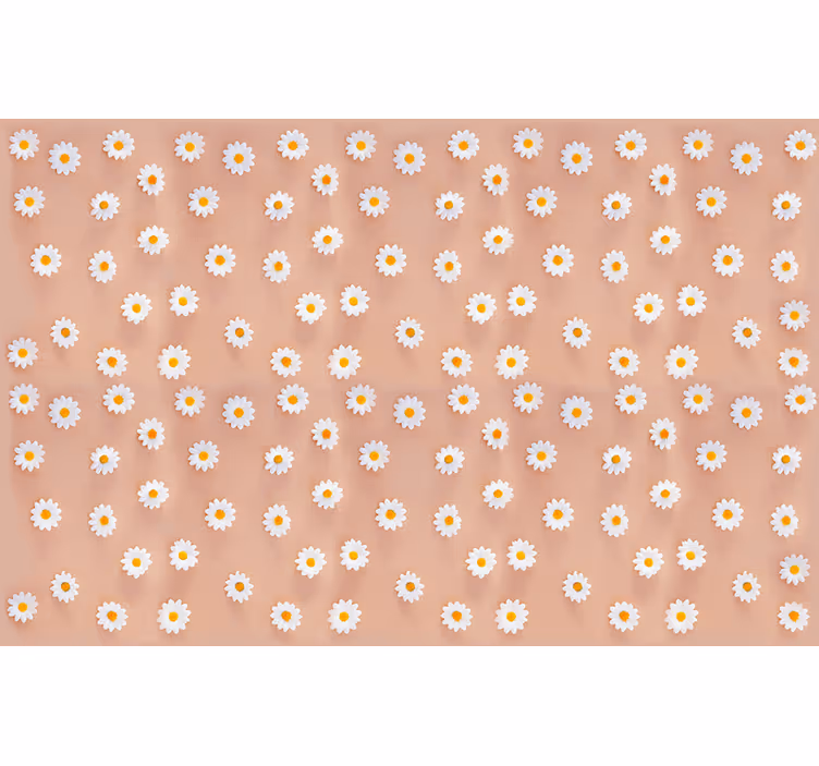 Raambekleding slaapkamer modern madeliefjespatroon - TenStickers