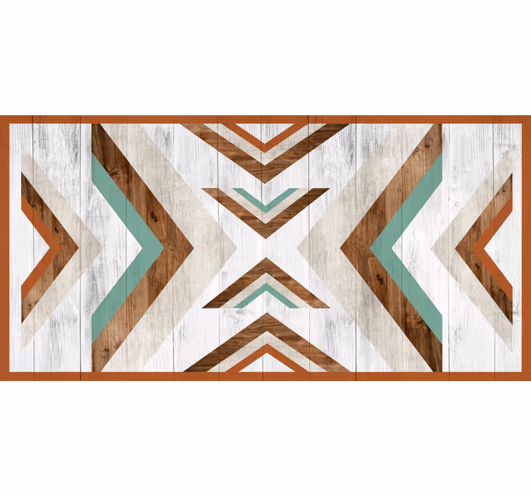Raambekleding slaapkamer houten boho azteek - TenStickers