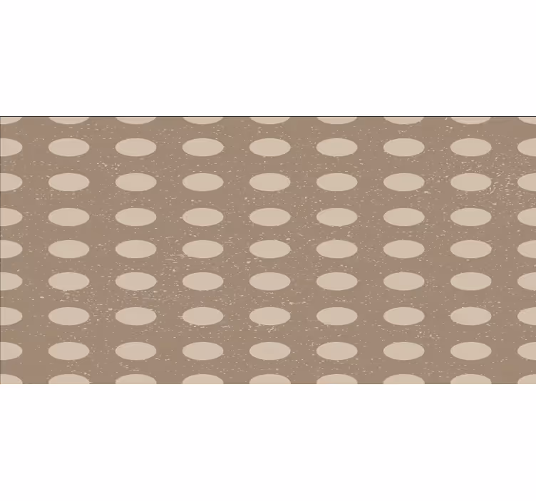 Raambekleding slaapkamer geometrisch bruin cirkelpatroon - TenStickers