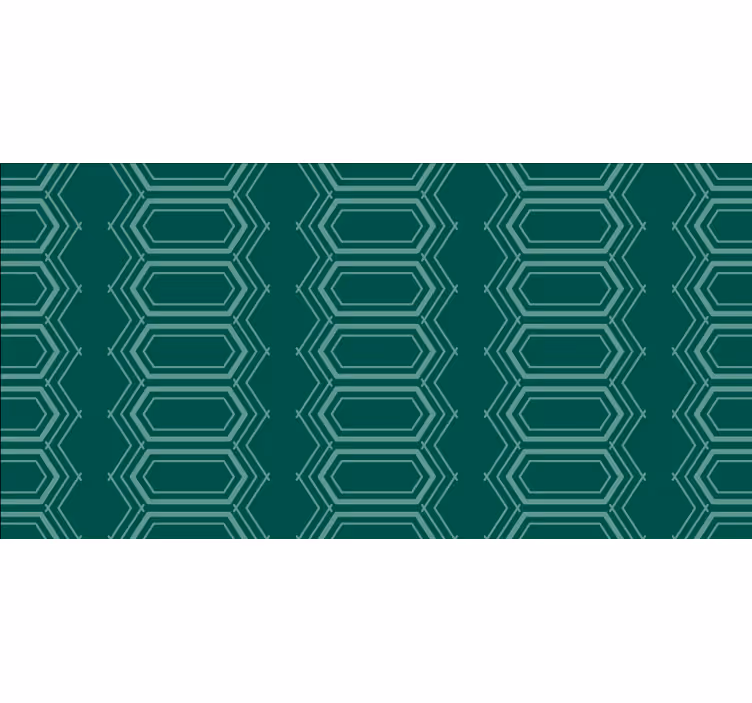 Raambekleding slaapkamer geometrisch groen cirkelpatroon - TenStickers