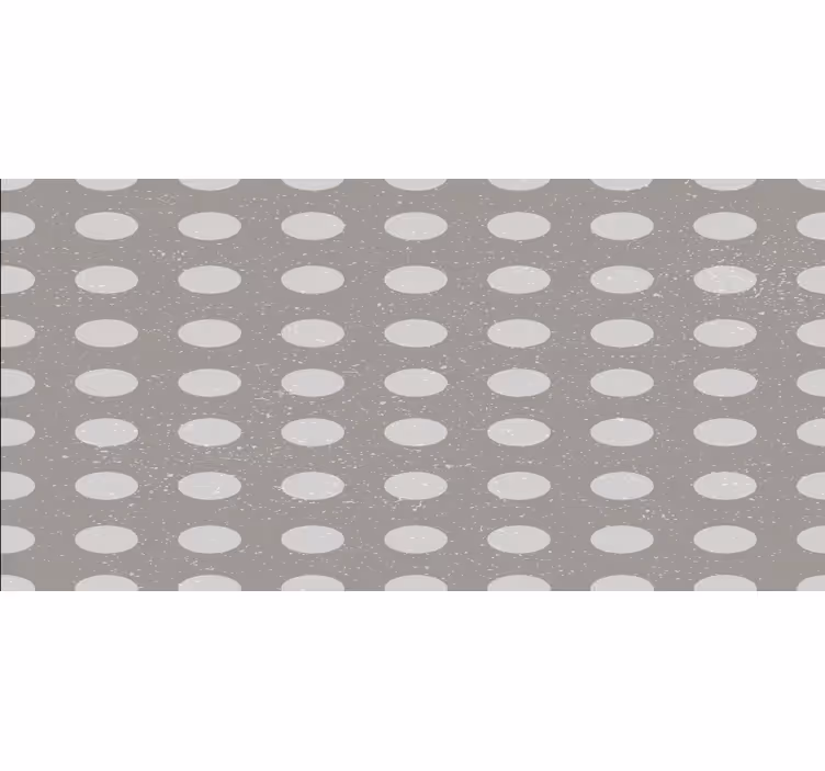 Raambekleding slaapkamer met geometrisch grijs cirkelpatroon - TenStickers