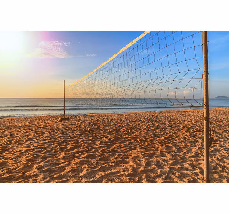 Raambekleding slaapkamer rode volley playa - TenStickers
